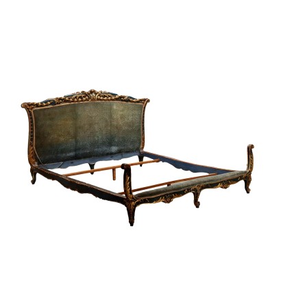 Cama doble de estilo barroco