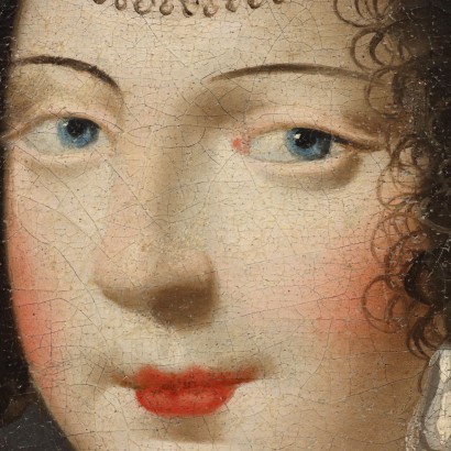 Retrato pintado de una joven novia