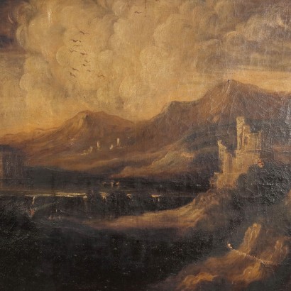 Cuadro de paisaje del lago