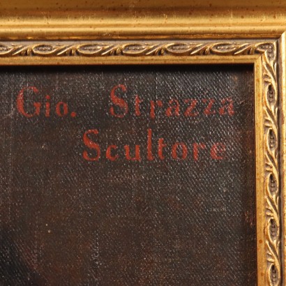 Gemälde von Antonio Zona, Porträt von Giovanni Strazza, Antonio Zona, Antonio Zona, Antonio Zona