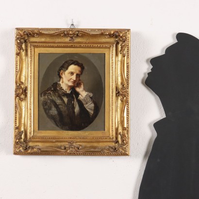 Pintura de Giacomo Favretto,Retrato femenino,Giacomo Favretto,Giacomo Favretto,Giacomo Favretto,Giacomo Favretto