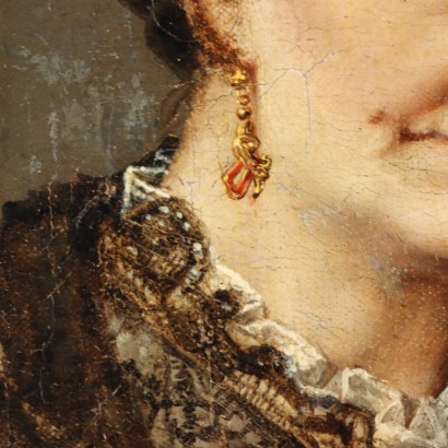 Pintura de Giacomo Favretto,Retrato femenino,Giacomo Favretto,Giacomo Favretto,Giacomo Favretto,Giacomo Favretto