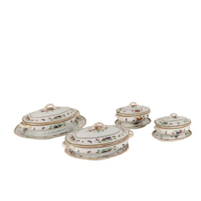 Spode Copeland Inglaterra dos tazones de verduras y dos salseras