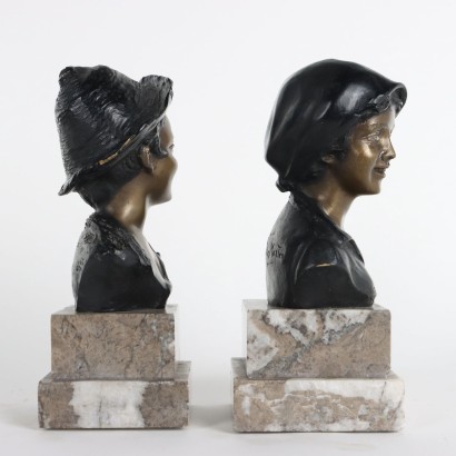 Par de esculturas de bronce Giovanni,Giovanni De Martino,Giovanni De Martino,Giovanni De Martino,Giovanni De Martino,Giovanni De Martino,Giovanni De Martino,Giovanni De Martino,Giovanni De Martino,Giovanni De Martino,Giovanni De Martino,Giovanni De Martino, Giovanni De Martino