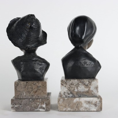 Par de esculturas de bronce Giovanni,Giovanni De Martino,Giovanni De Martino,Giovanni De Martino,Giovanni De Martino,Giovanni De Martino,Giovanni De Martino,Giovanni De Martino,Giovanni De Martino,Giovanni De Martino,Giovanni De Martino,Giovanni De Martino, Giovanni De Martino