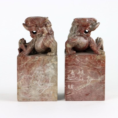 Coppia di Sigilli in Steatite