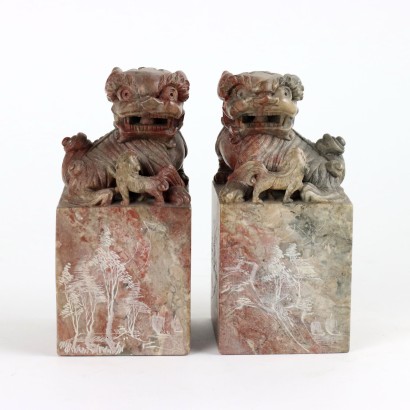 Coppia di Sigilli in Steatite
