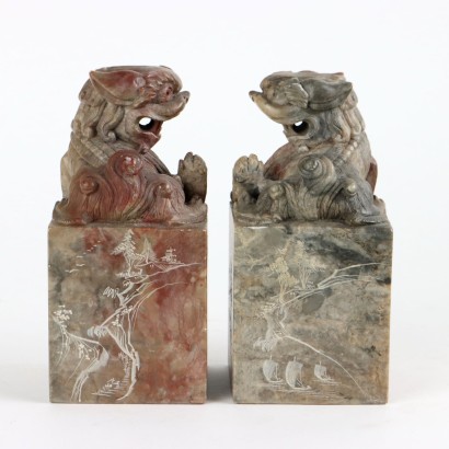 Coppia di Sigilli in Steatite