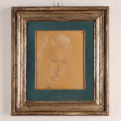 watercolor on paper Face, Painting attributable to Giacomo Manzù, Giacomo Manzù, Giacomo Manzù, Giacomo Manzù, Giacomo Manzù