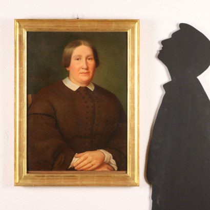 Gemaltes Frauenporträt