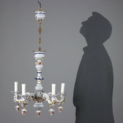Capodimonte porcelain chandelier