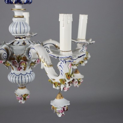 Capodimonte porcelain chandelier