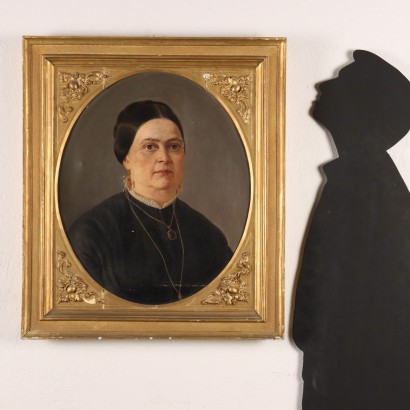 Retrato femenino pintado