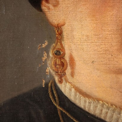 Retrato femenino pintado
