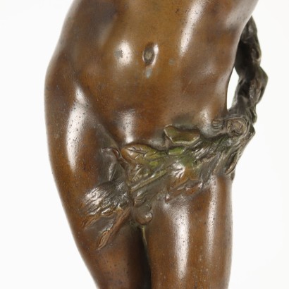 Lampe Art Nouveau avec Statue d'Augu