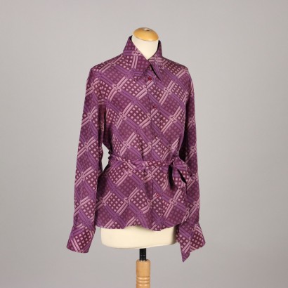 Ferragamo Camicia Vintage in Seta con