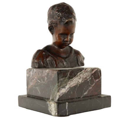 Busto di Ragazzo in Bronzo Giovanni De Martino