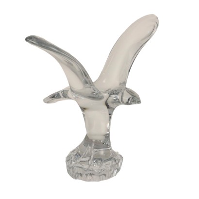 Sculpture Aigle Ancien '900 Crystal Daum Signature Gravée Objéts