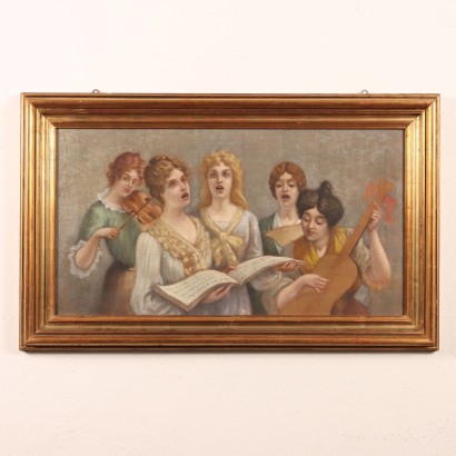 Peinture avec scène de concert