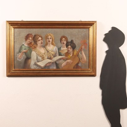 Peinture avec scène de concert