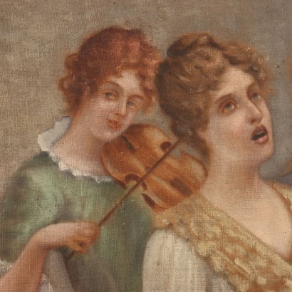 Peinture avec scène de concert