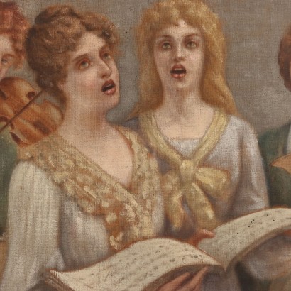 Peinture avec scène de concert