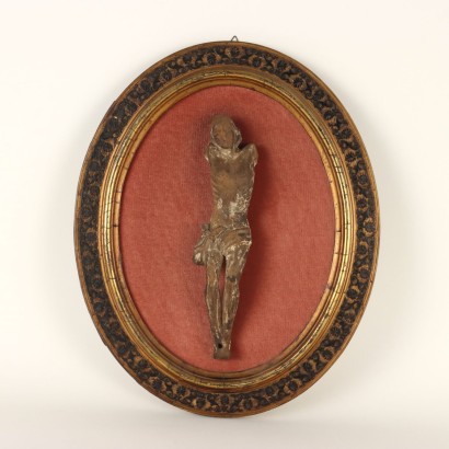 Cristo Scultura Lignea in Cornice
