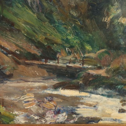 Painting by Vittorio Cavalleri, Hilly landscape, Vittorio Cavalleri, Vittorio Cavalleri, Vittorio Cavalleri, Vittorio Cavalleri