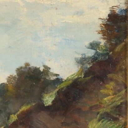 Painting by Vittorio Cavalleri, Hilly landscape, Vittorio Cavalleri, Vittorio Cavalleri, Vittorio Cavalleri, Vittorio Cavalleri