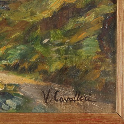 Painting by Vittorio Cavalleri, Hilly landscape, Vittorio Cavalleri, Vittorio Cavalleri, Vittorio Cavalleri, Vittorio Cavalleri