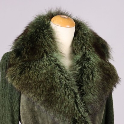 Cappotto Vintage Camoscio Verde