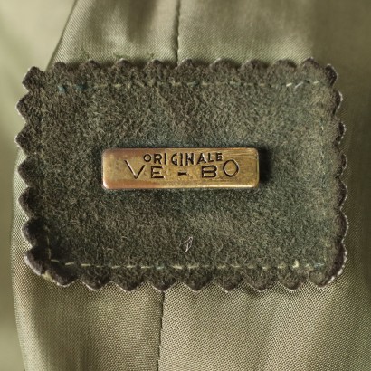 Cappotto Vintage Camoscio Verde