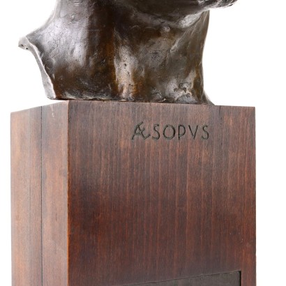 Volto di Esopo in Bronzo