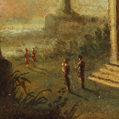 Peinture Capriccio Architectural avec Figure,Capriccio Architectural avec figures