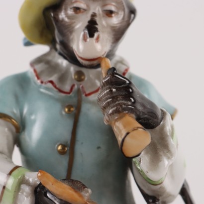 Pair of Porcelain Monkeys by