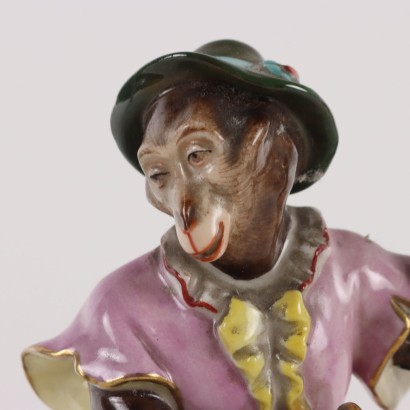 Pair of Porcelain Monkeys by