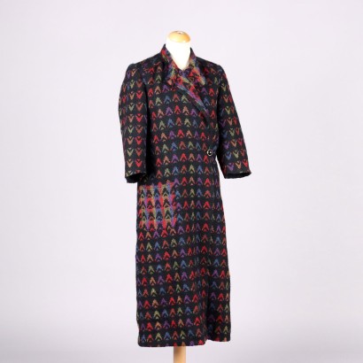 Robe de Chambre Manteau Vintage Taille M Années 70 Décorations