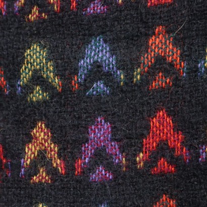Vintage Mehrfarbiger Mantel-Morgenmantel
