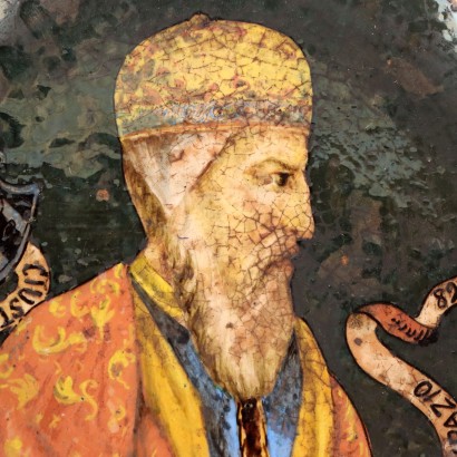 Coppia di Piatti da Parata in Maiolica