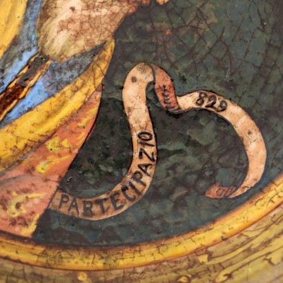 Coppia di Piatti da Parata in Maiolica