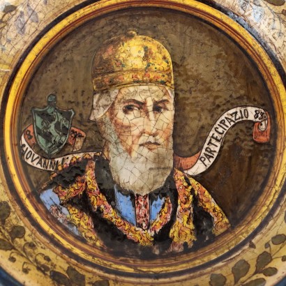 Coppia di Piatti da Parata in Maiolica