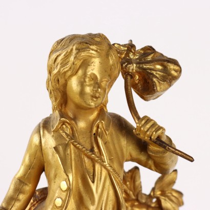 Orologio da Tavolo in Bronzo Dorato