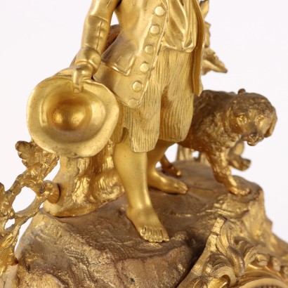 Orologio da Tavolo in Bronzo Dorato