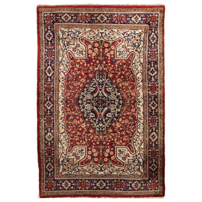 Ancient Indian Jaipur Carpet Cotton Wool Thin Knot