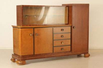 Holzgehäuse, Mahagoni, Palisander Furnier und Glas