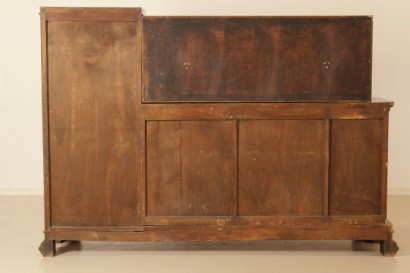 Holzgehäuse, Mahagoni, Palisander Furnier und Glas