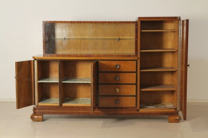 Holzgehäuse, Mahagoni, Palisander Furnier und Glas