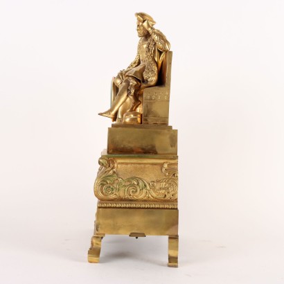 Countertop Clock in Gilt Bronze