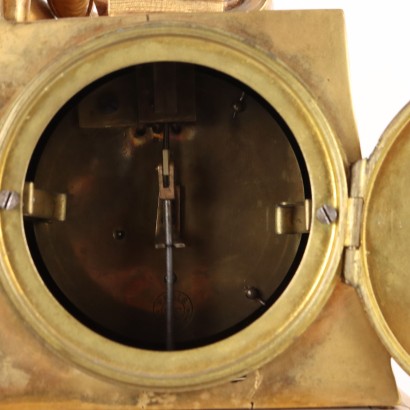 Countertop Clock in Gilt Bronze