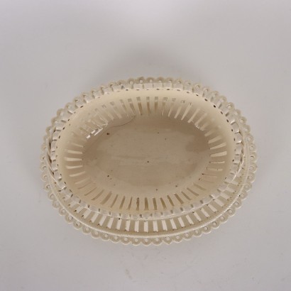 Piatto con Cestino in Terraglia